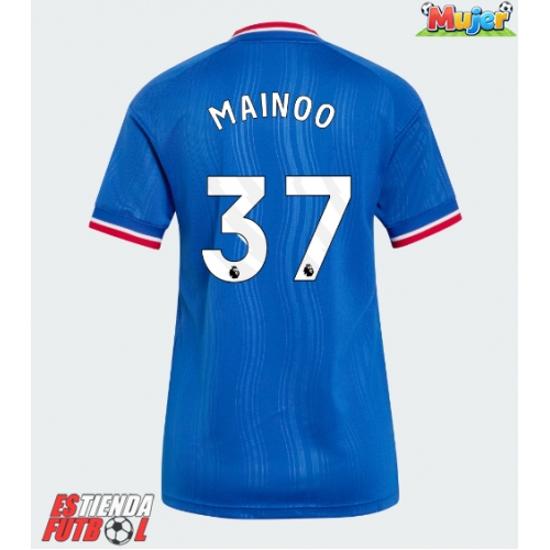 Manchester United Kobbie Mainoo #37 Segunda Equipación Mujer 2026-27 Manga Corta